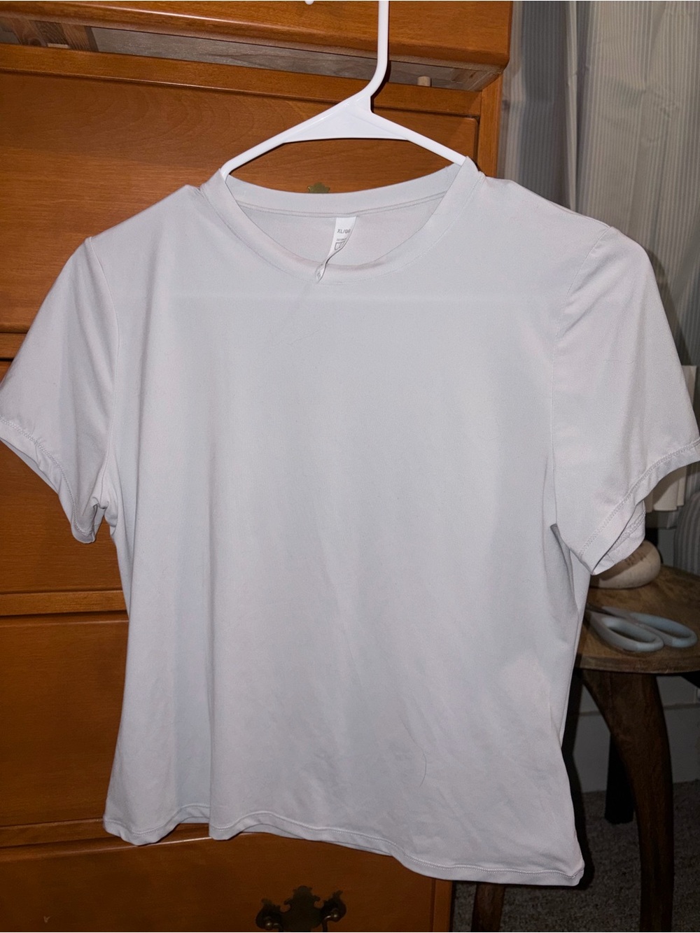 Cotton On Light Grey Crop Tee